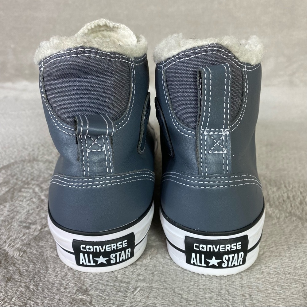 Converse Chuck Taylor City Hiker Lined Hi Shoes Men 7 Women 9 Gray Leather NEW - Picture 7 of 10